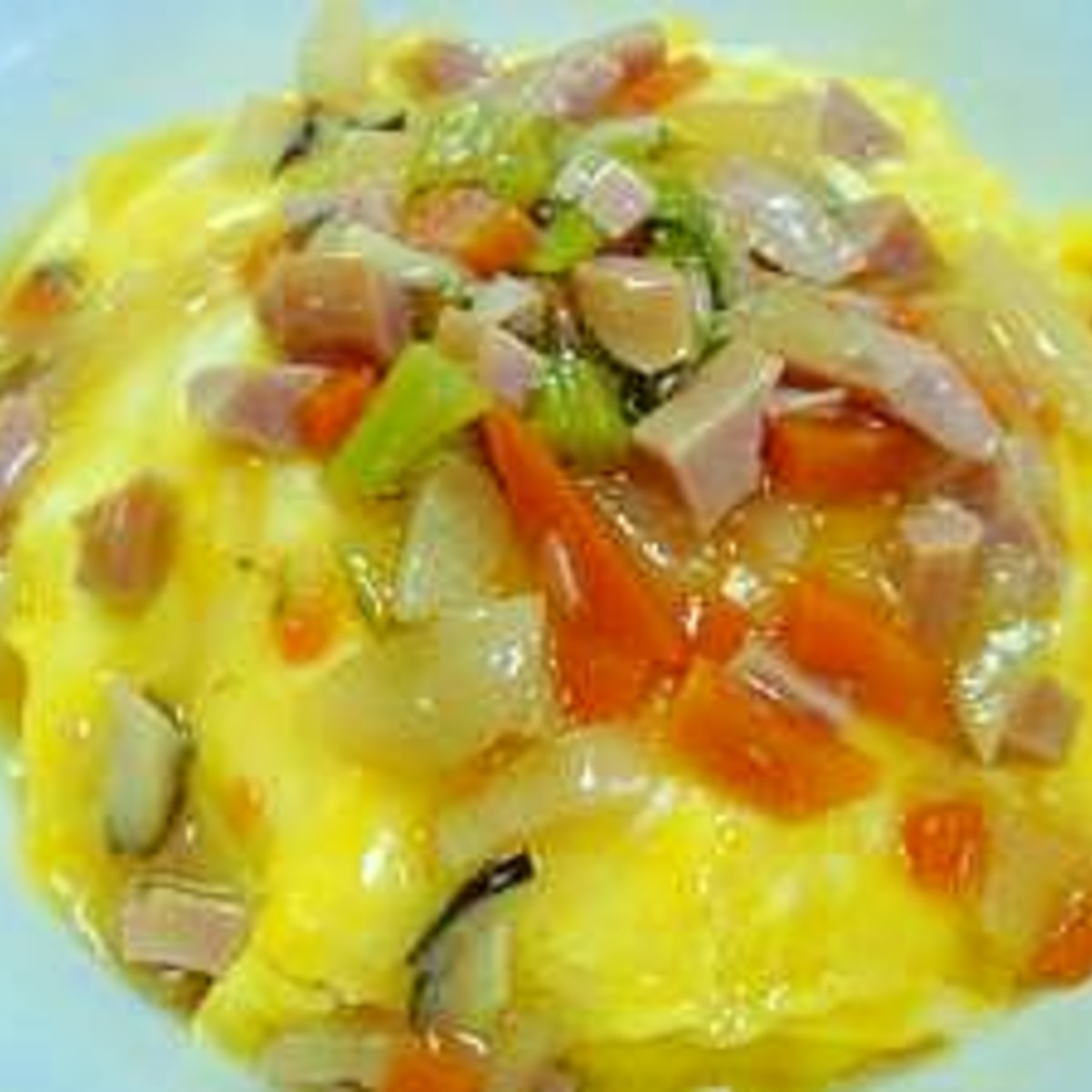 残り野菜で天津飯 あんは八宝菜風の味 レシピ 作り方 By Nyapikox 楽天レシピ